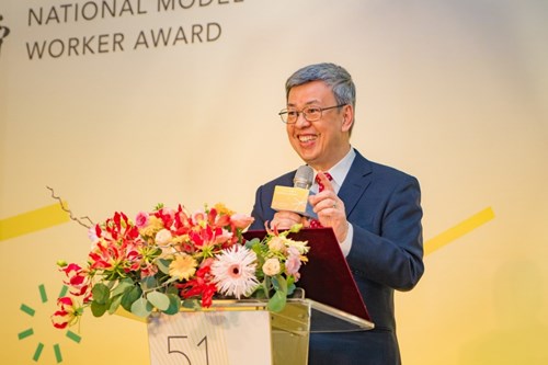 Premier Chen Chien-jen delivered a speech at the “2023 Labor Day and National Model                Worker Award Ceremony”