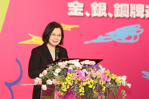 President Tsai visited the 51st National Skills Competition and delivered an address